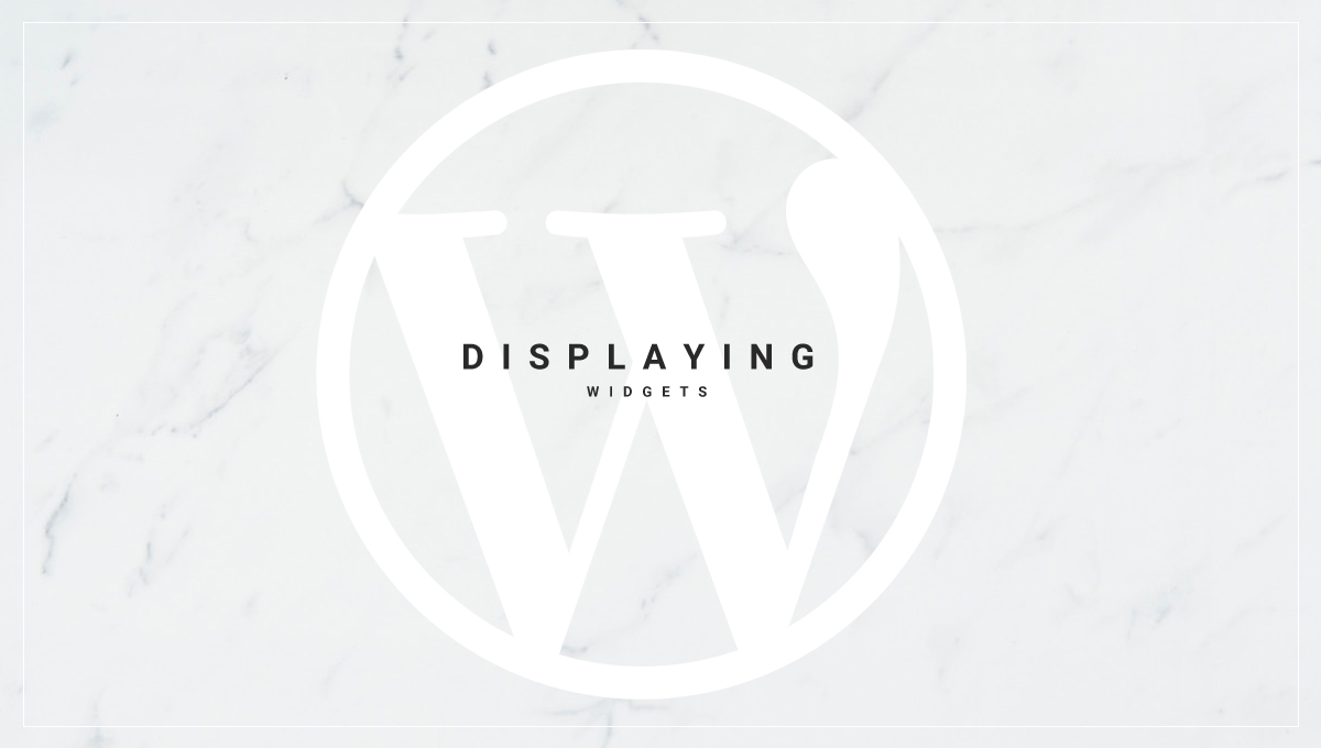 How to Display Widgets in WordPress blog