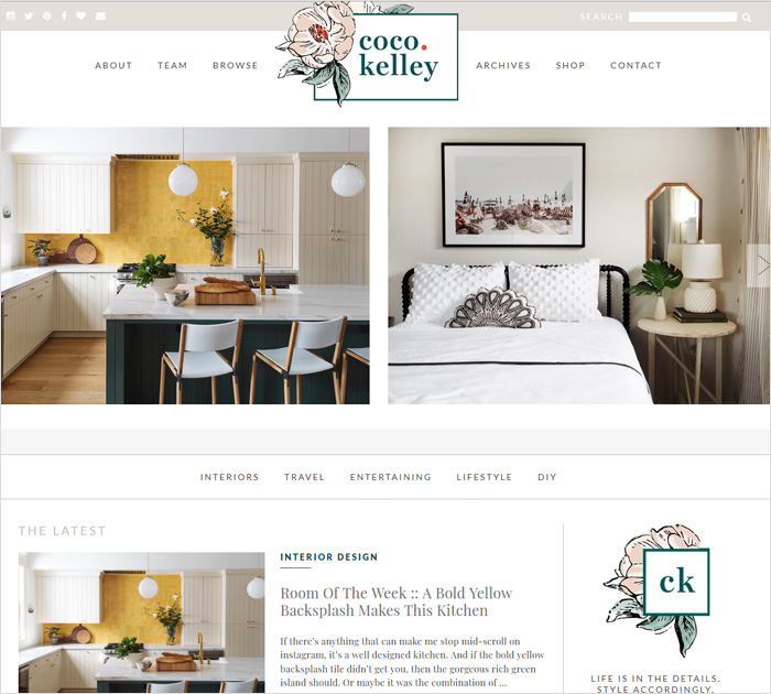 Coco Kelley - best interior design blogs