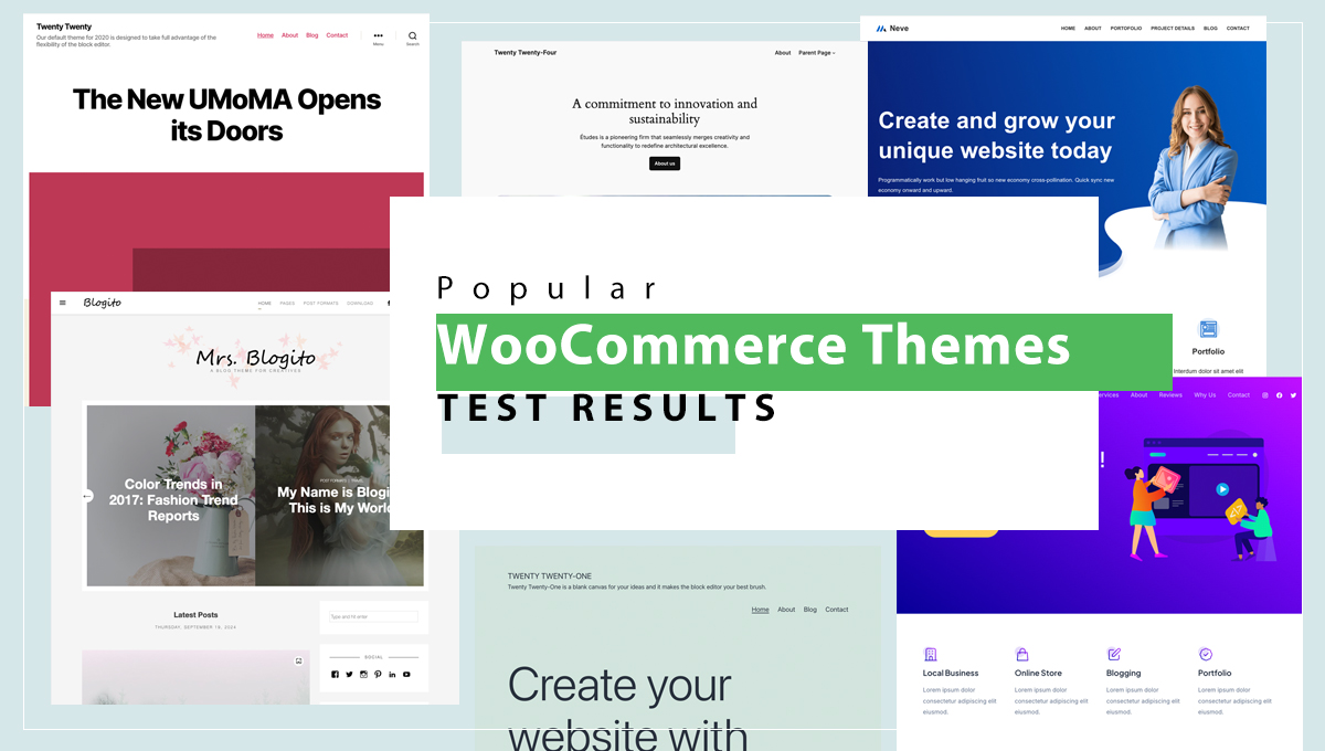 Popular WooCommerce Themes Test Results