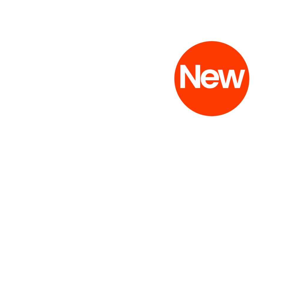 "New" text red banner