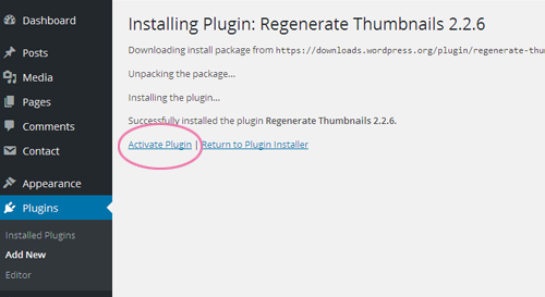 Plugins installation in WordPress free theme