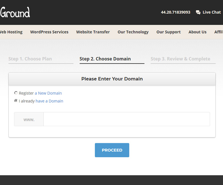 Start a blog when already have a domain name