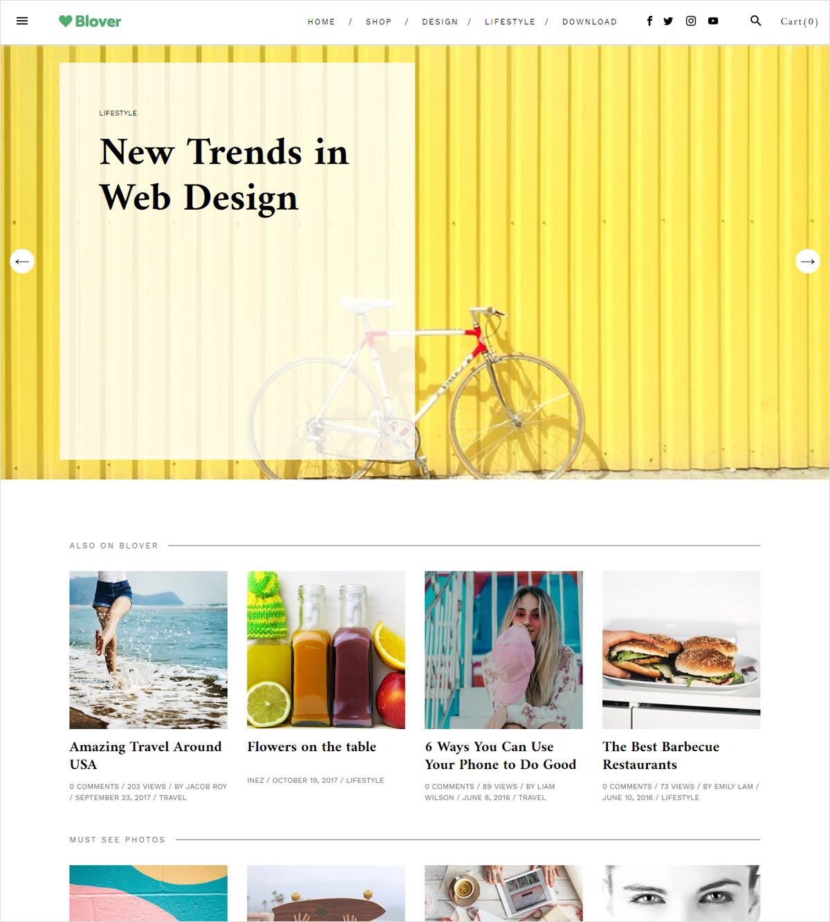 Blover WosrdPress themes