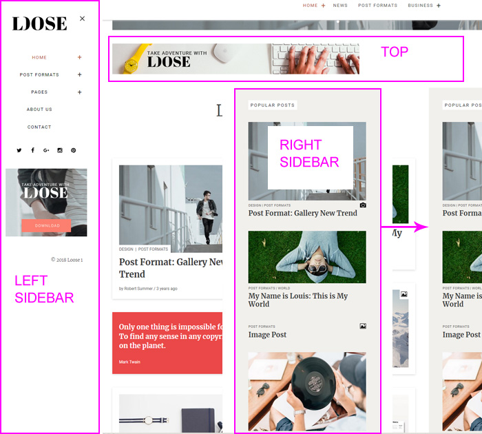 Free templates for blogs