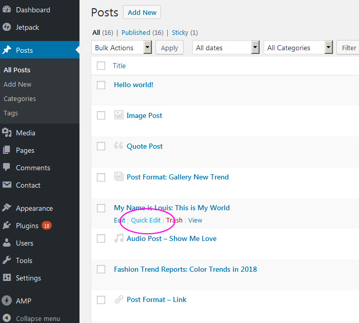 How to highlighted a post in Boyo WordPress theme Sticky post in WordPress blog template