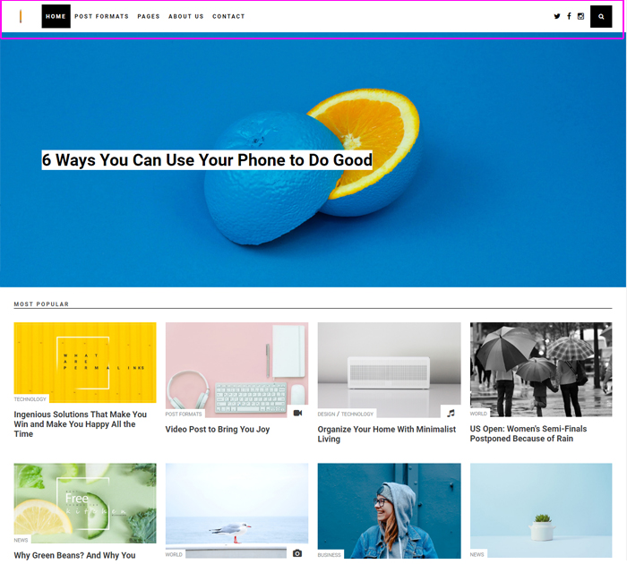 Adding a menu - blog for beginners