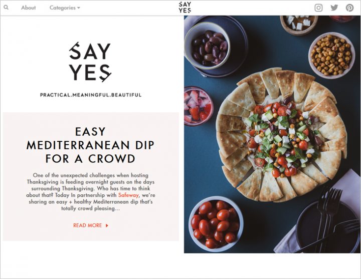 Say Yes - lifestyle blog