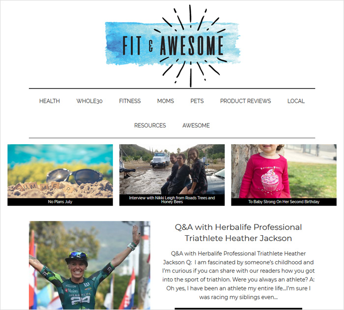 Fit and Awesome blog
