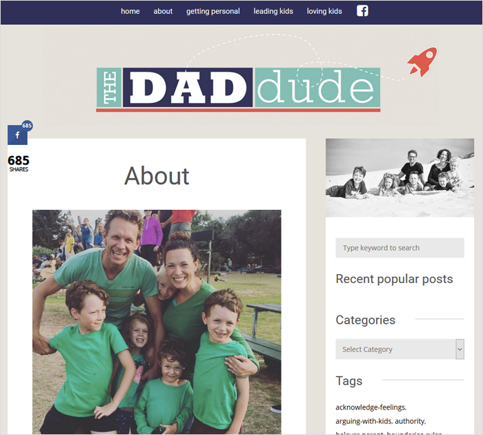 Best Personal blog - The Dad Dude