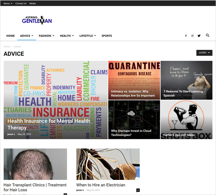 Aspiringgentleman.com popular blogs