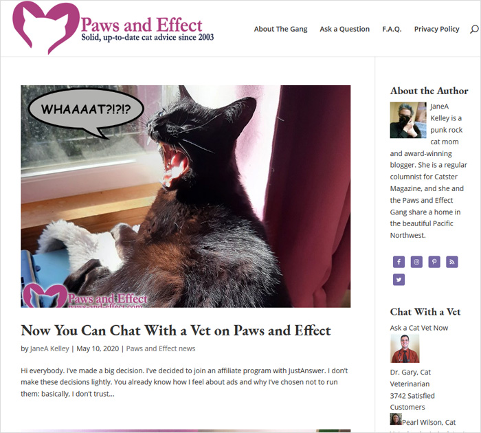 Paws and Effect