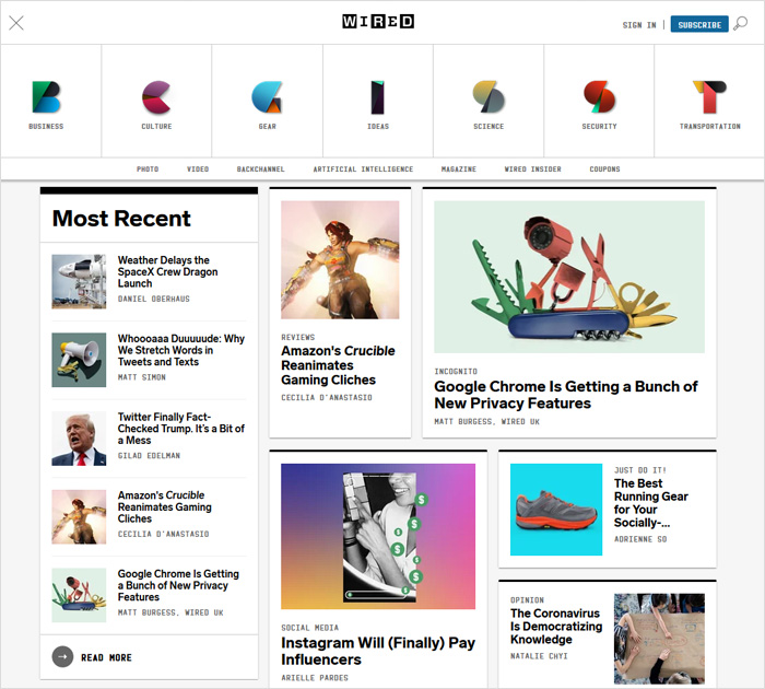 Wired.com - popular blog