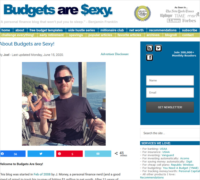 Budgets are sexy - Personal Finance Blogs