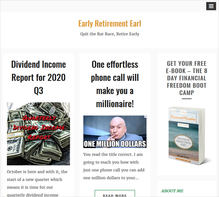 Earlyr Retirement Earl