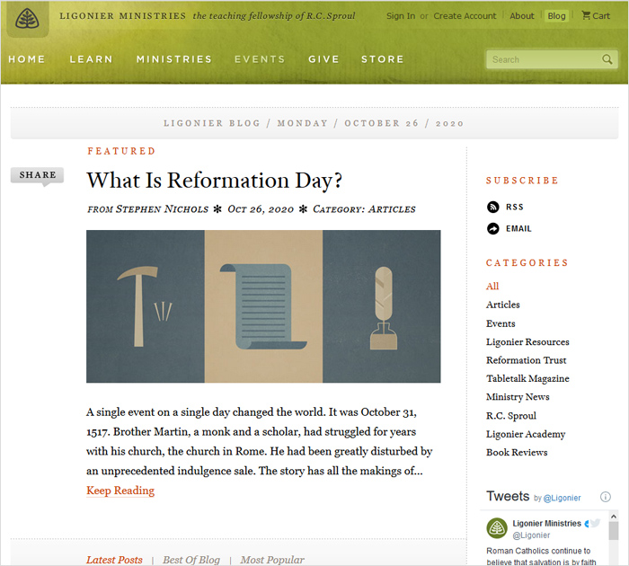 ligonier.org - Best Christian Blogs