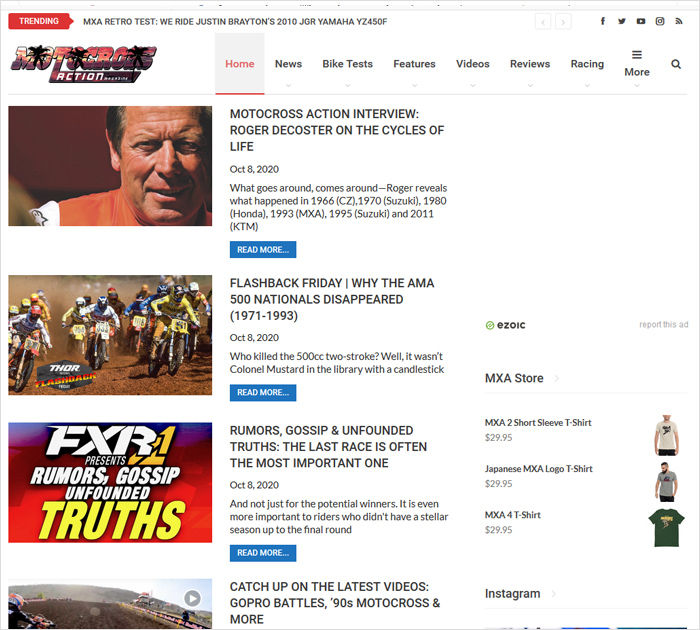 Sports blogs motocrossactionmag.com