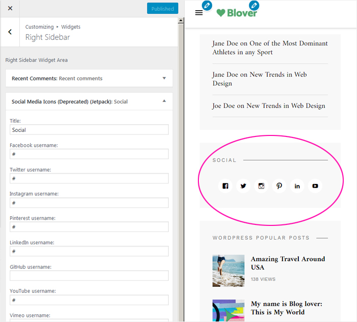Free WP theme for blogers