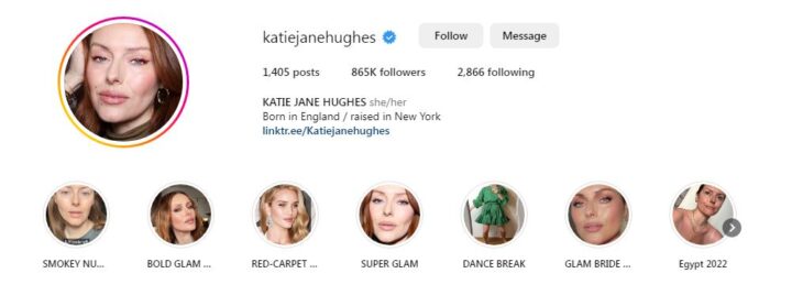 katie jane hughes instagram profile