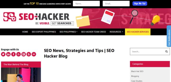 seo hacker home page