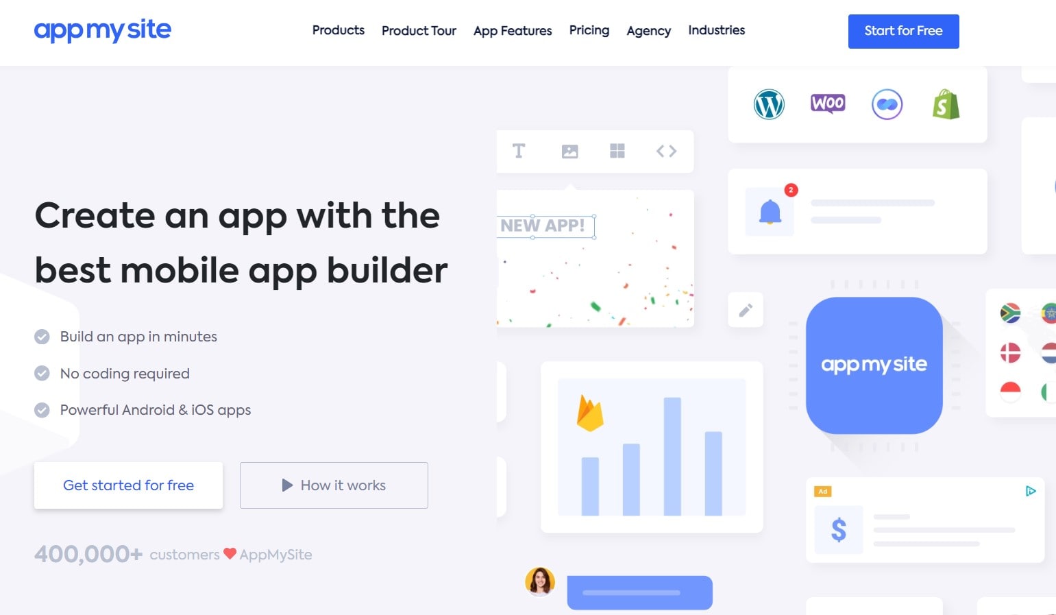 app my site home page