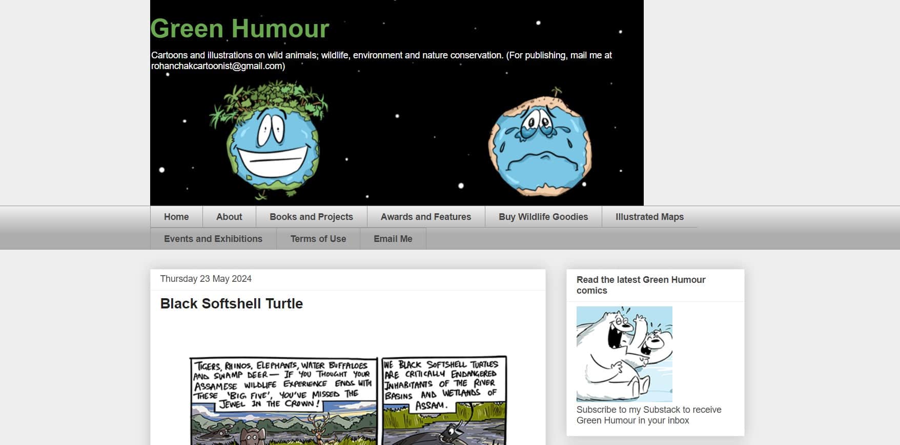 green humour home page