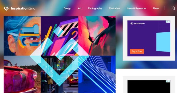 inspiration grid home page
