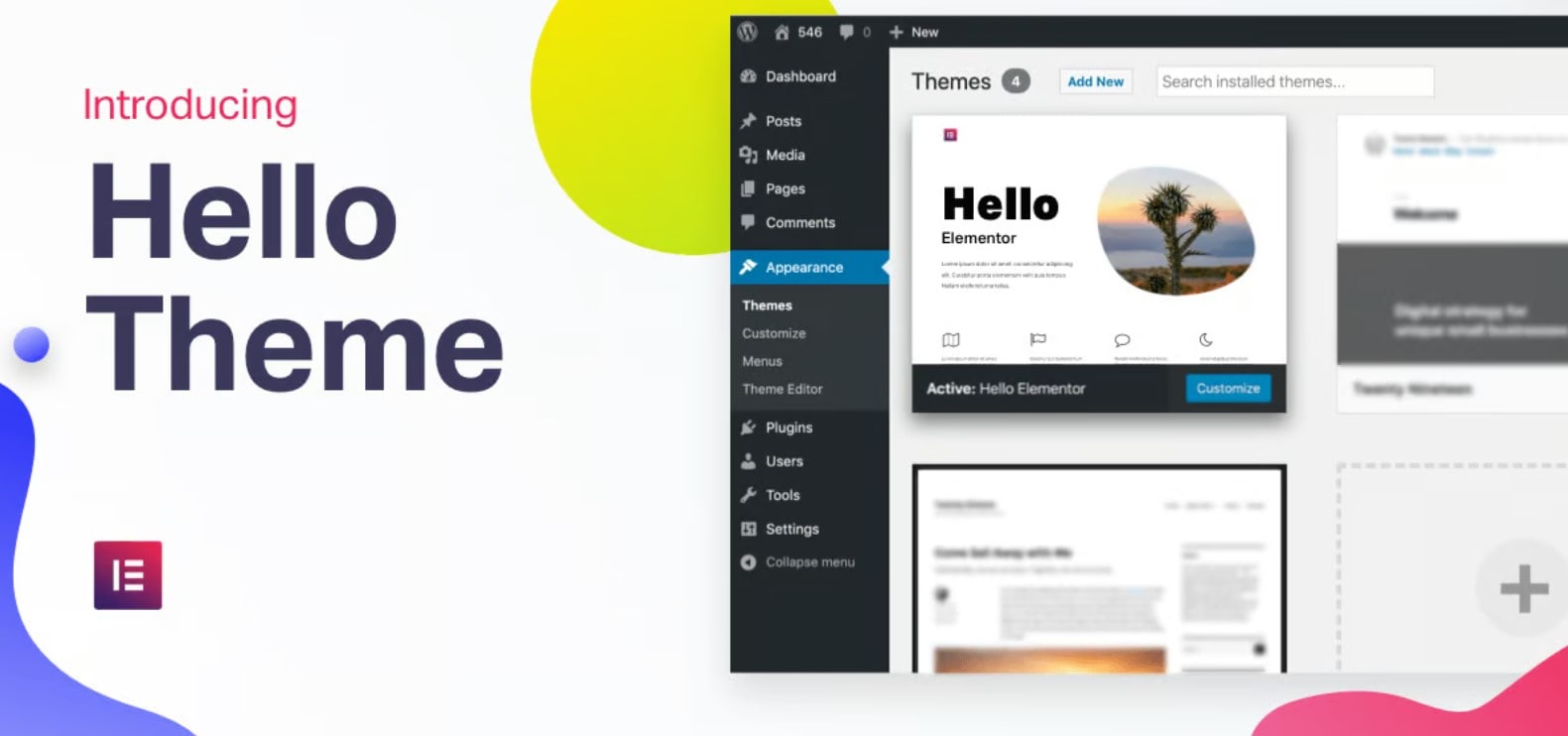 Hello theme preview