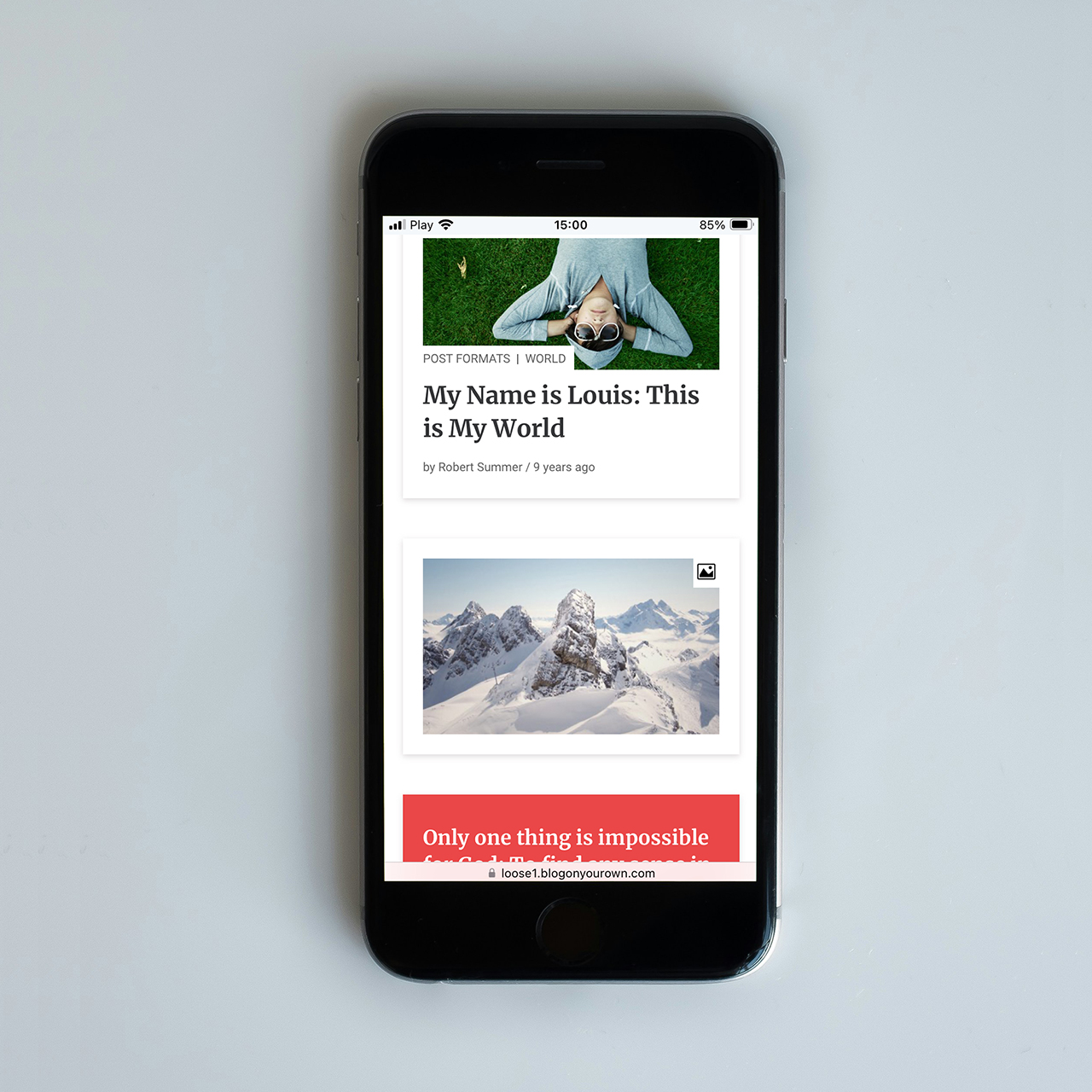 Loose theme on mobile